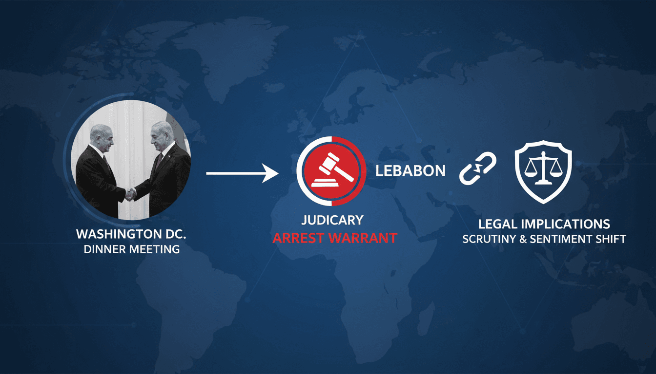Lebanese businessman Anton Saad with Israeli Prime Minister Benjamin Netanyahu