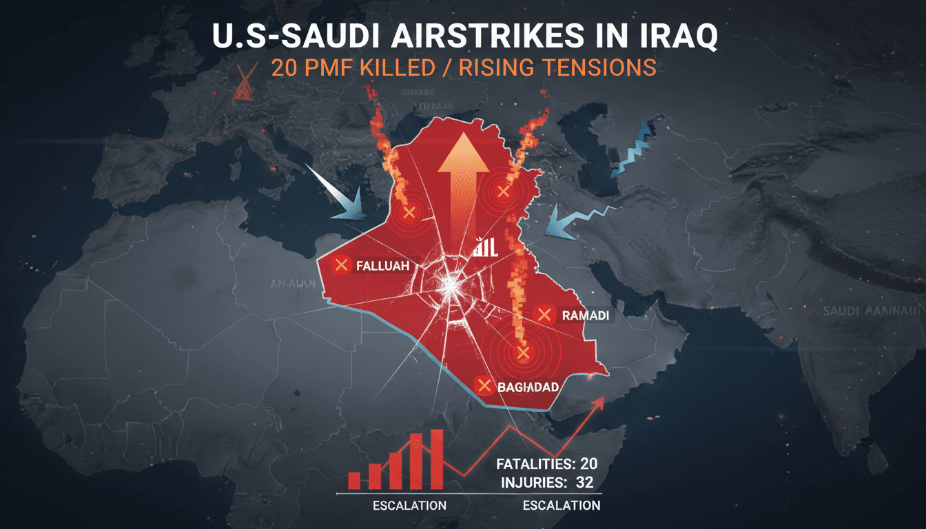 U.S.-Saudi airstrikes in Iraq targeting PMF positions