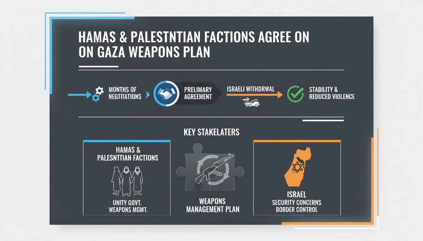 Hamas and Palestinian factions discuss weapons management in Gaza.