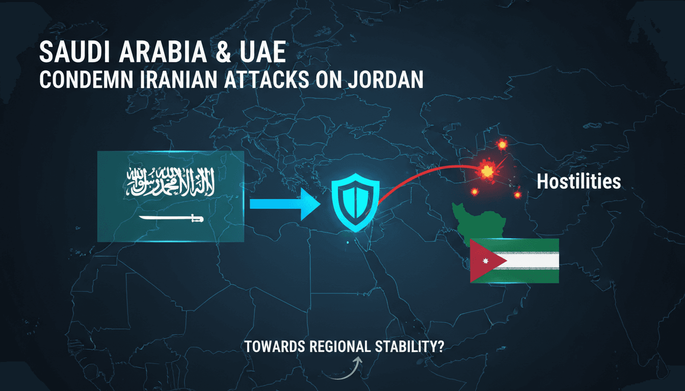 Map of the Middle East highlighting Saudi Arabia, UAE, and Jordan