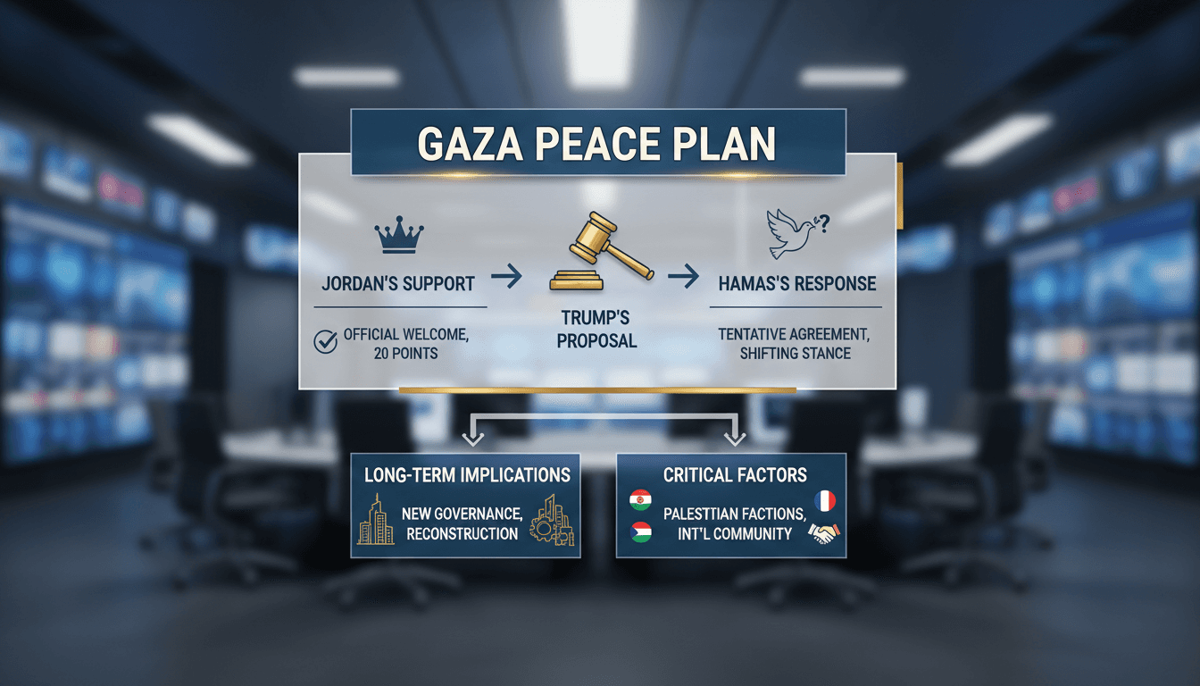 Jordan's support for Trump's Gaza peace plan and Hamas's tentative agreement