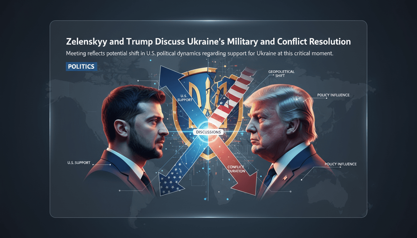 Zelenskyy and Trump in discussion about Ukraine's military and conflict resolution