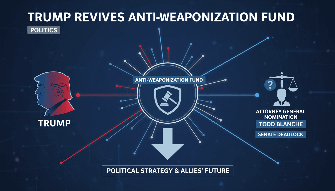 President Trump discussing the Anti-Weaponization Fund and Todd Blanche's nomination.