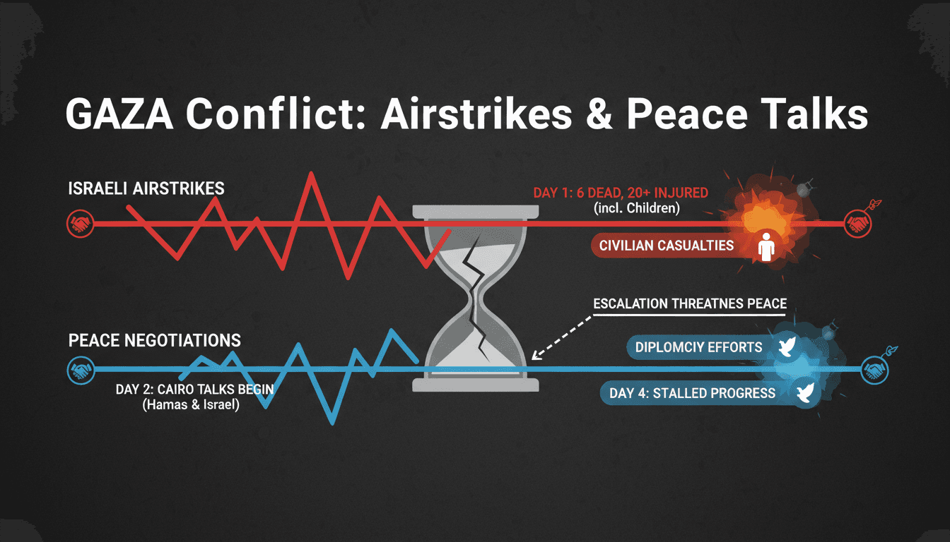 Israeli airstrikes in Gaza leading to civilian casualties and ongoing conflict