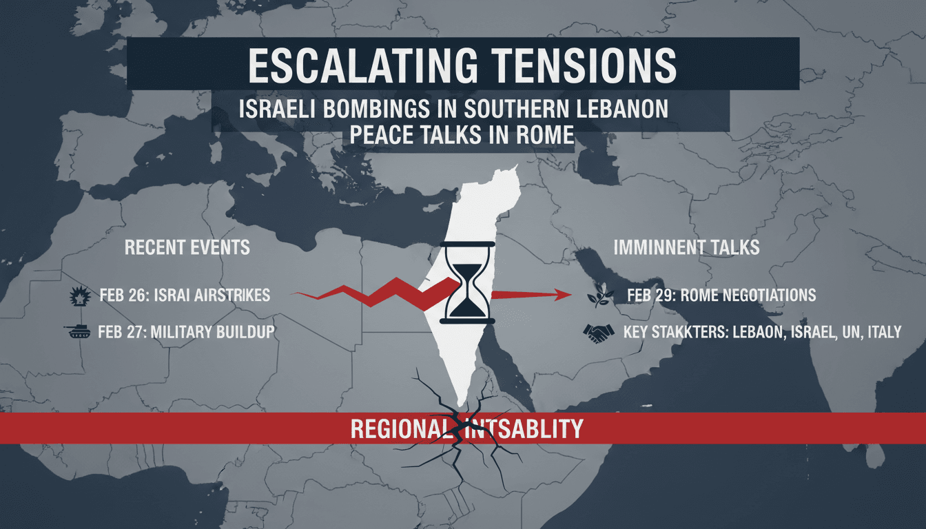 Israeli bombings in southern Lebanon impacting peace negotiations