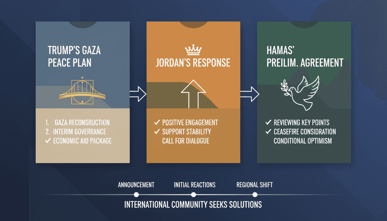Jordan and Hamas leaders discussing Trump's Gaza peace plan