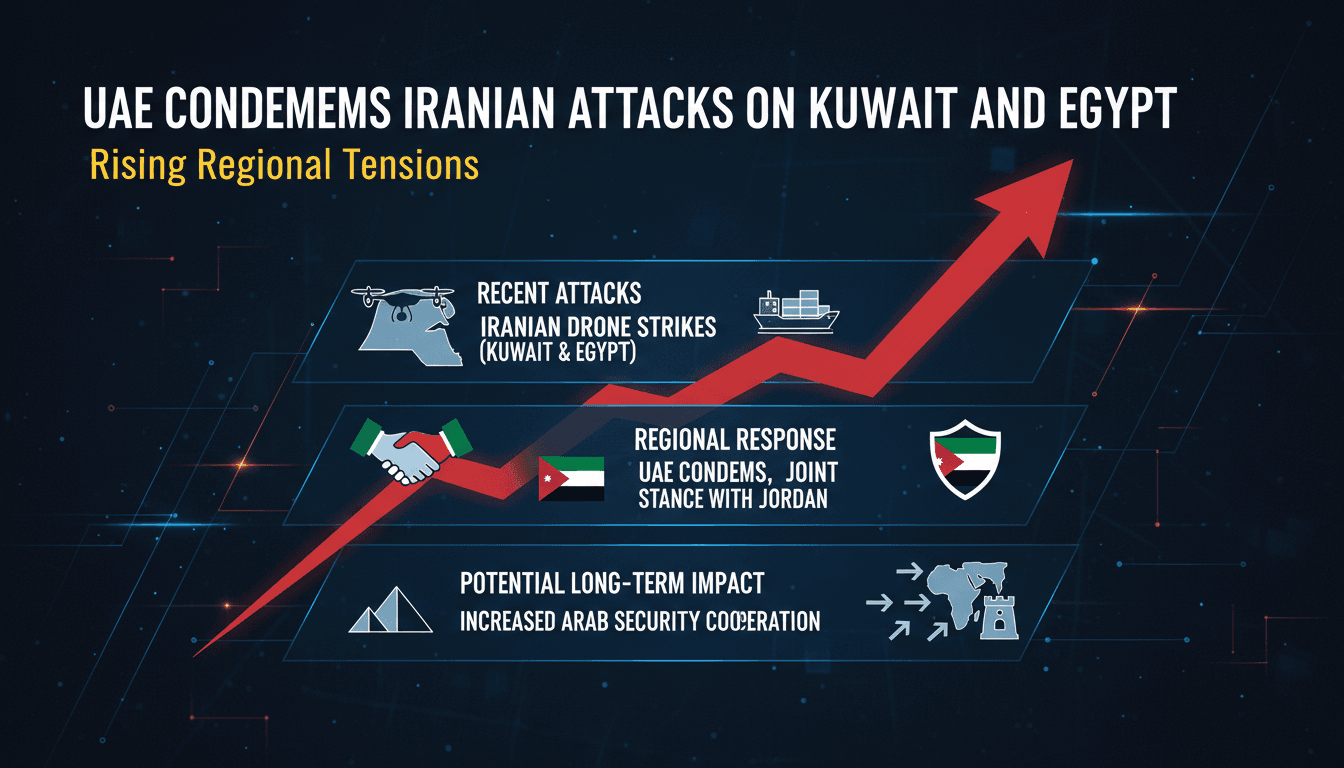 UAE condemns Iranian drone strikes impacting regional security