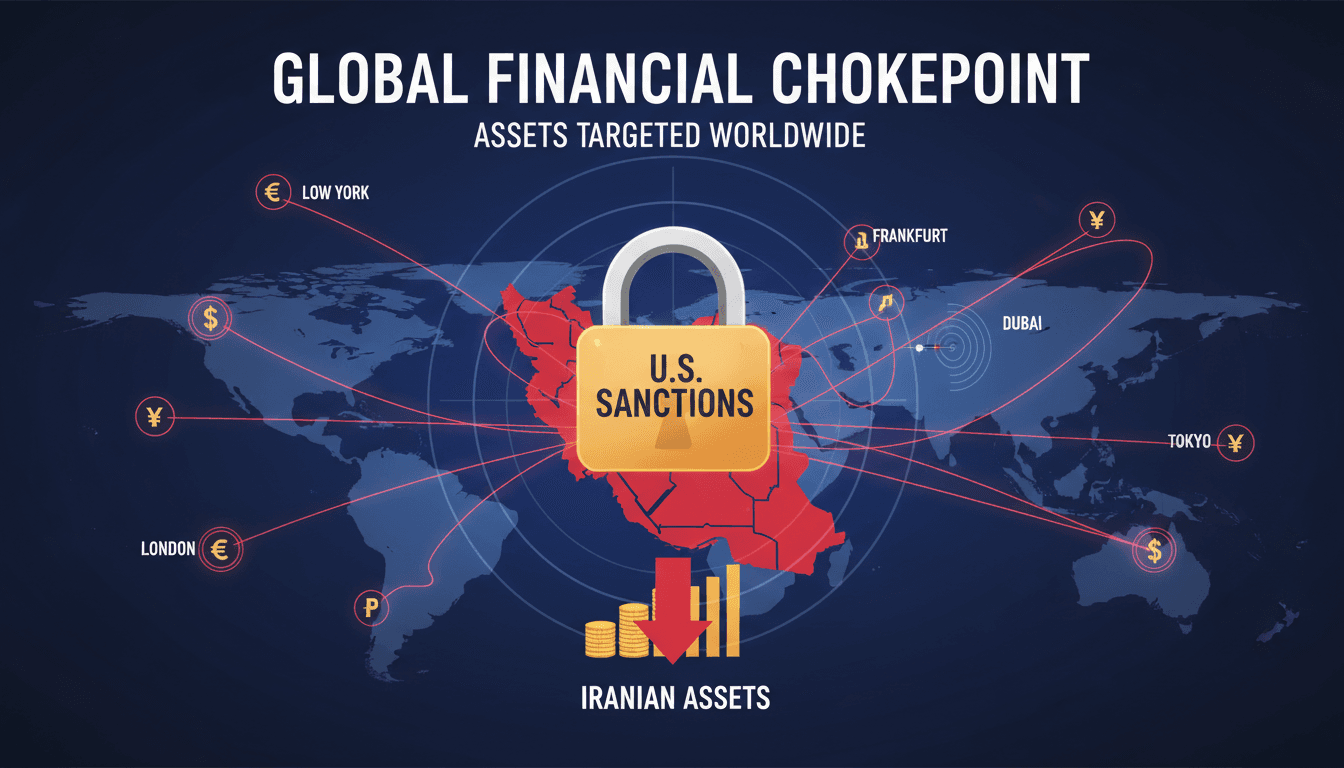 U.S. Treasury Secretary Scott Bissent announcing intensified sanctions against Iran.