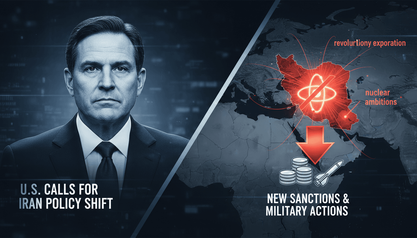 U.S. Secretary of State Marco Rubio addressing Iran's policies