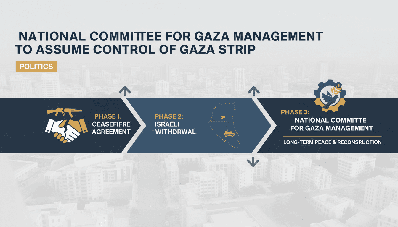 National Committee for Gaza Management prepares for governance transition in Gaza Strip.