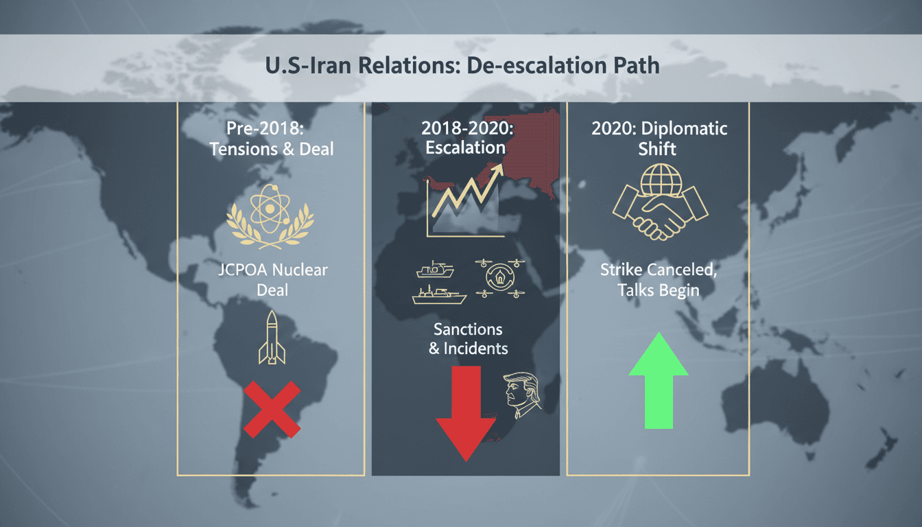 President Trump announces cancellation of military strike against Iran.