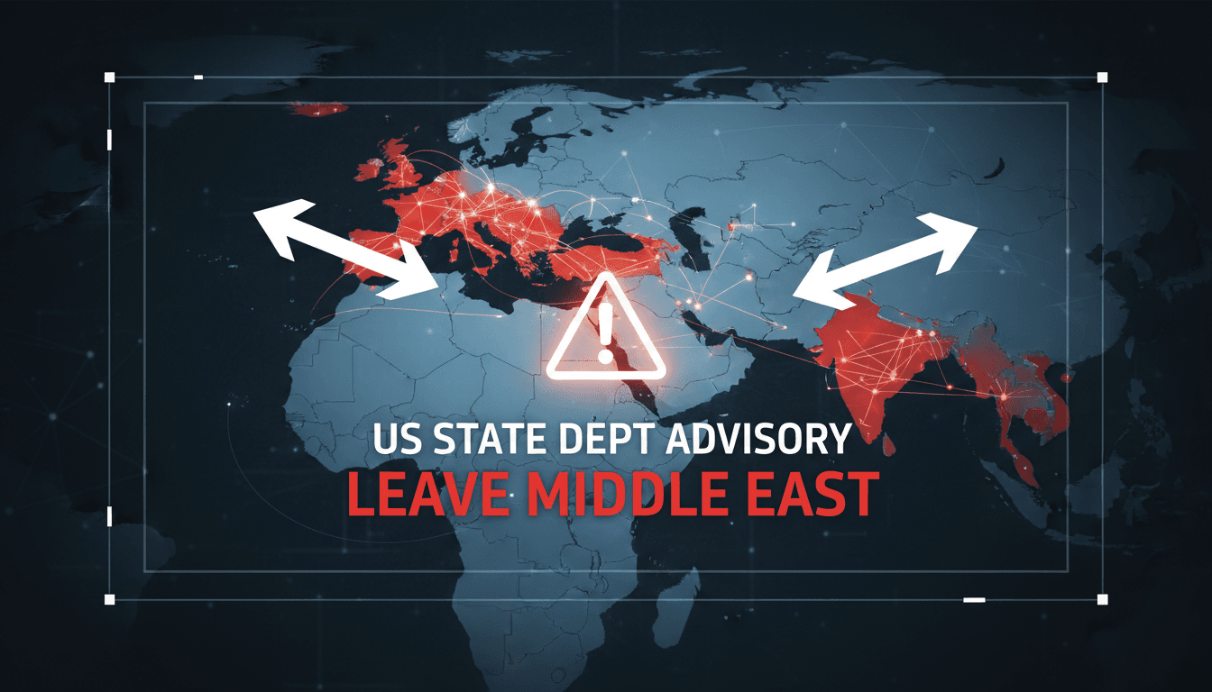 U.S. State Department travel advisory graphic