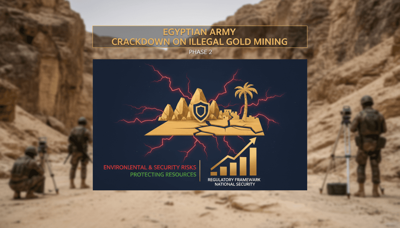 Egyptian army operations against illegal gold mining in the Eastern Desert