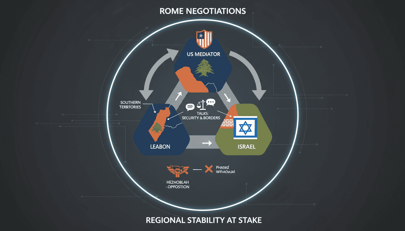 US-mediated talks between Lebanon and Israel in Rome