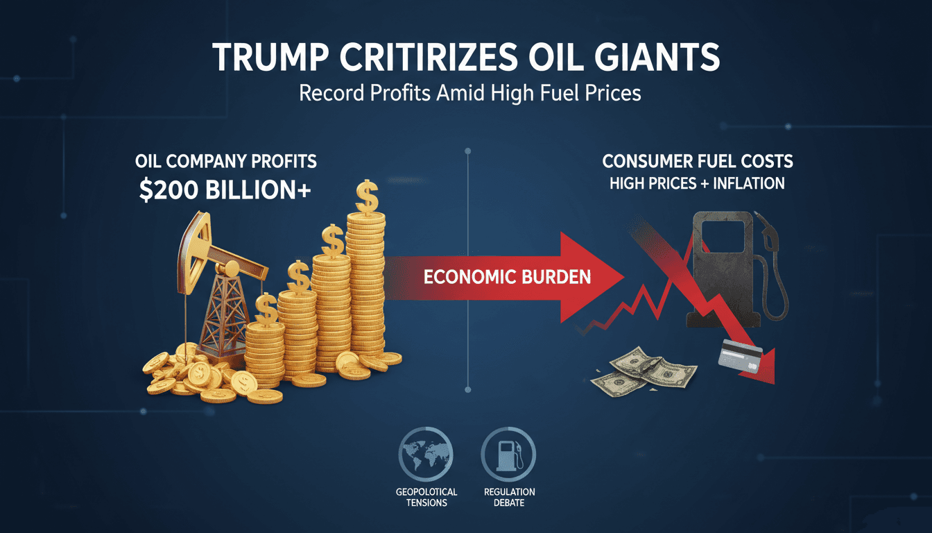 Trump speaking about oil companies and fuel prices