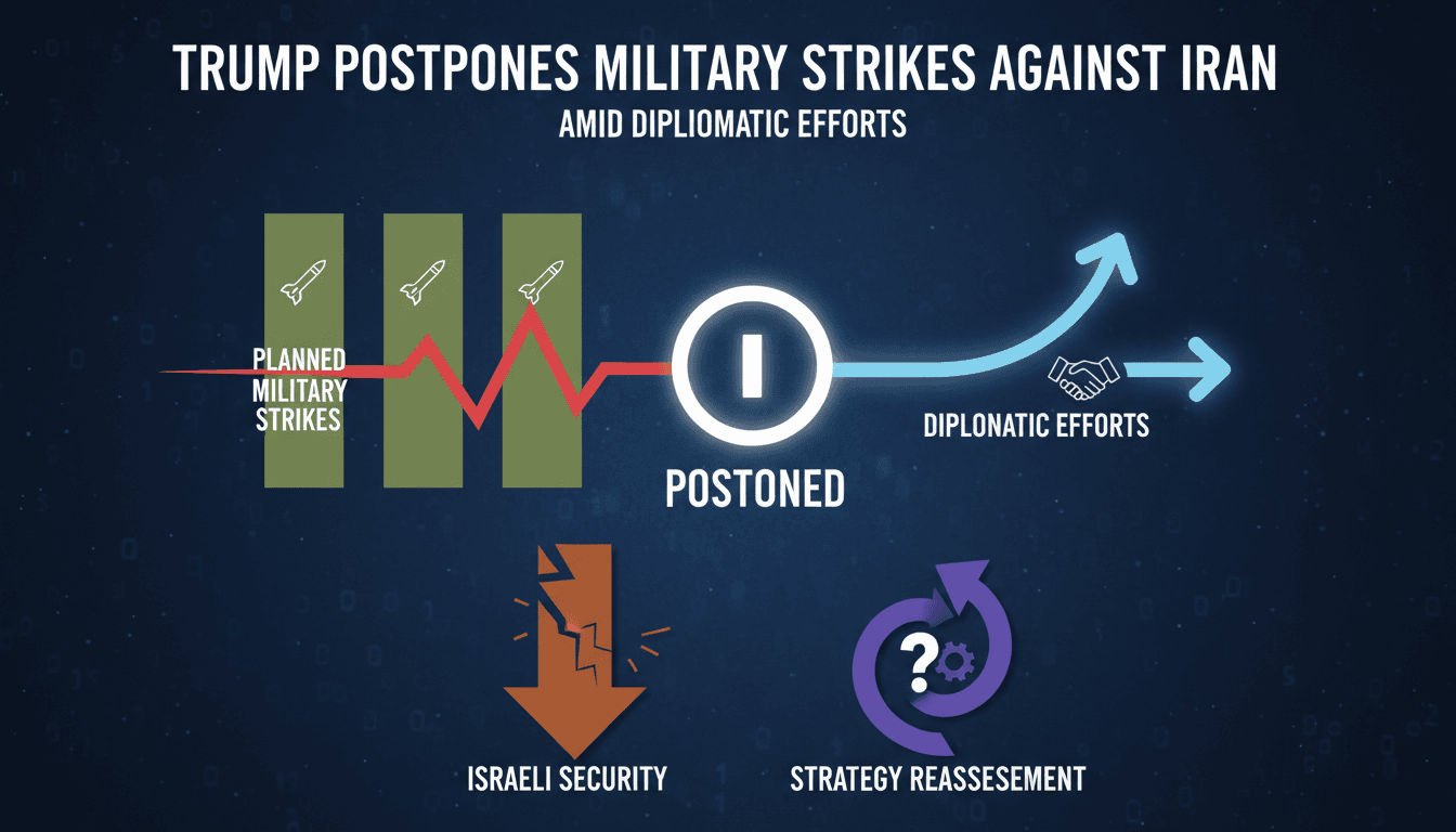 President Trump announces suspension of military strikes against Iran.