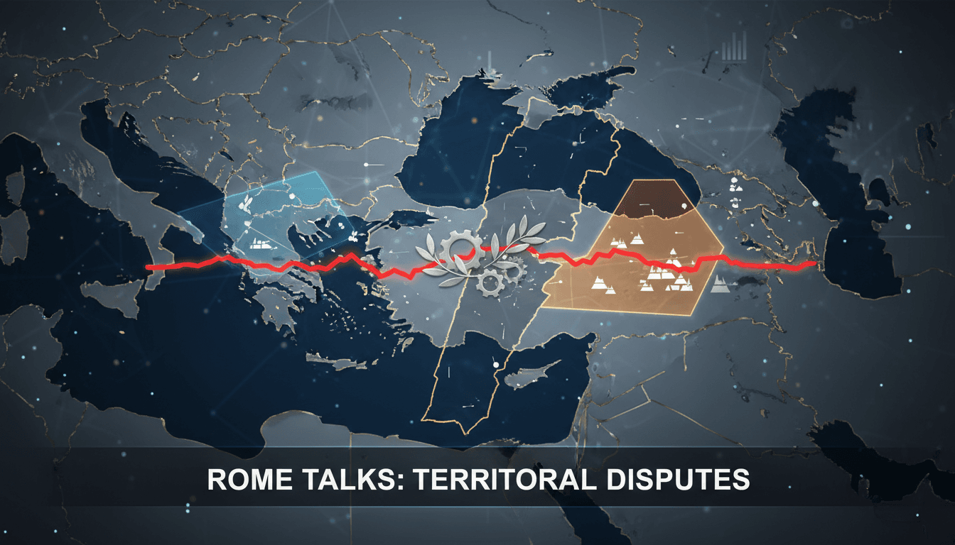 Map highlighting territorial disputes between Lebanon and Israel