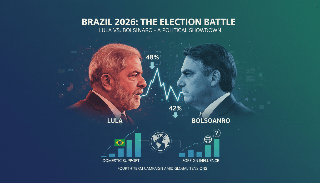 Brazilian President Lula announcing his campaign for a fourth term in São Paulo.