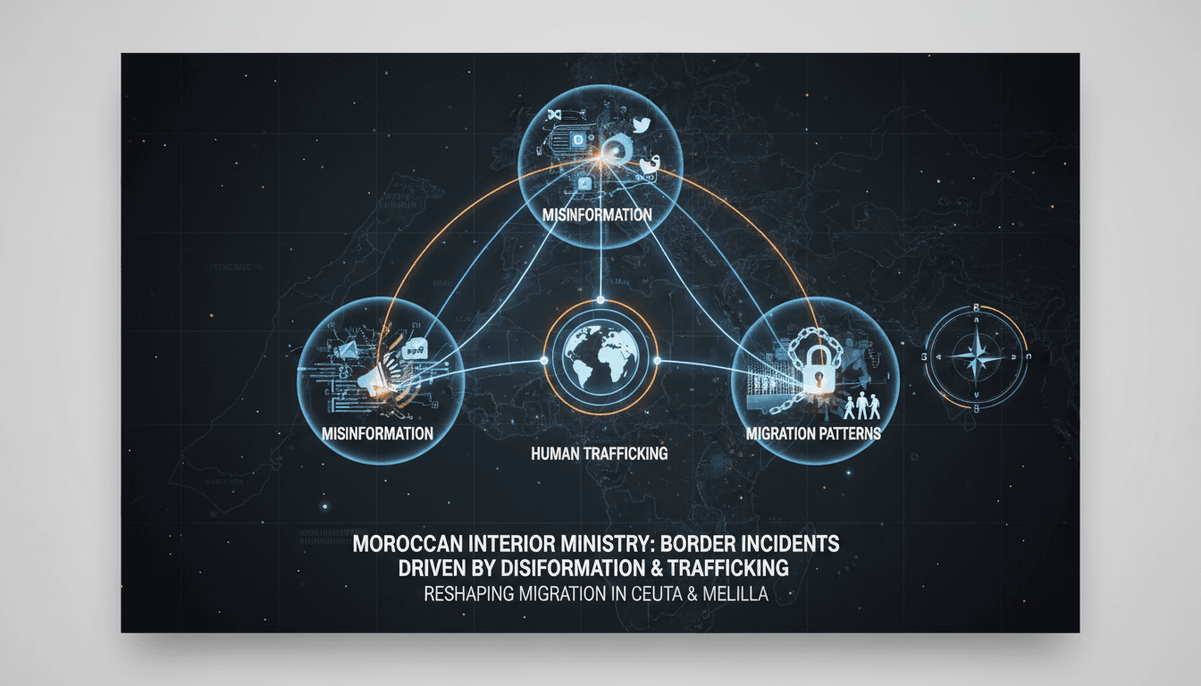 Moroccan Interior Ministry addressing border incidents at Ceuta and Melilla.