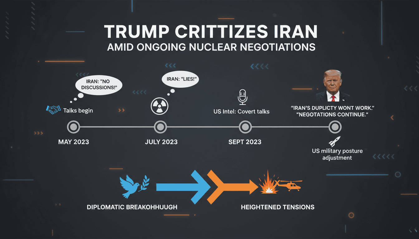 President Trump speaking about Iran and nuclear negotiations.