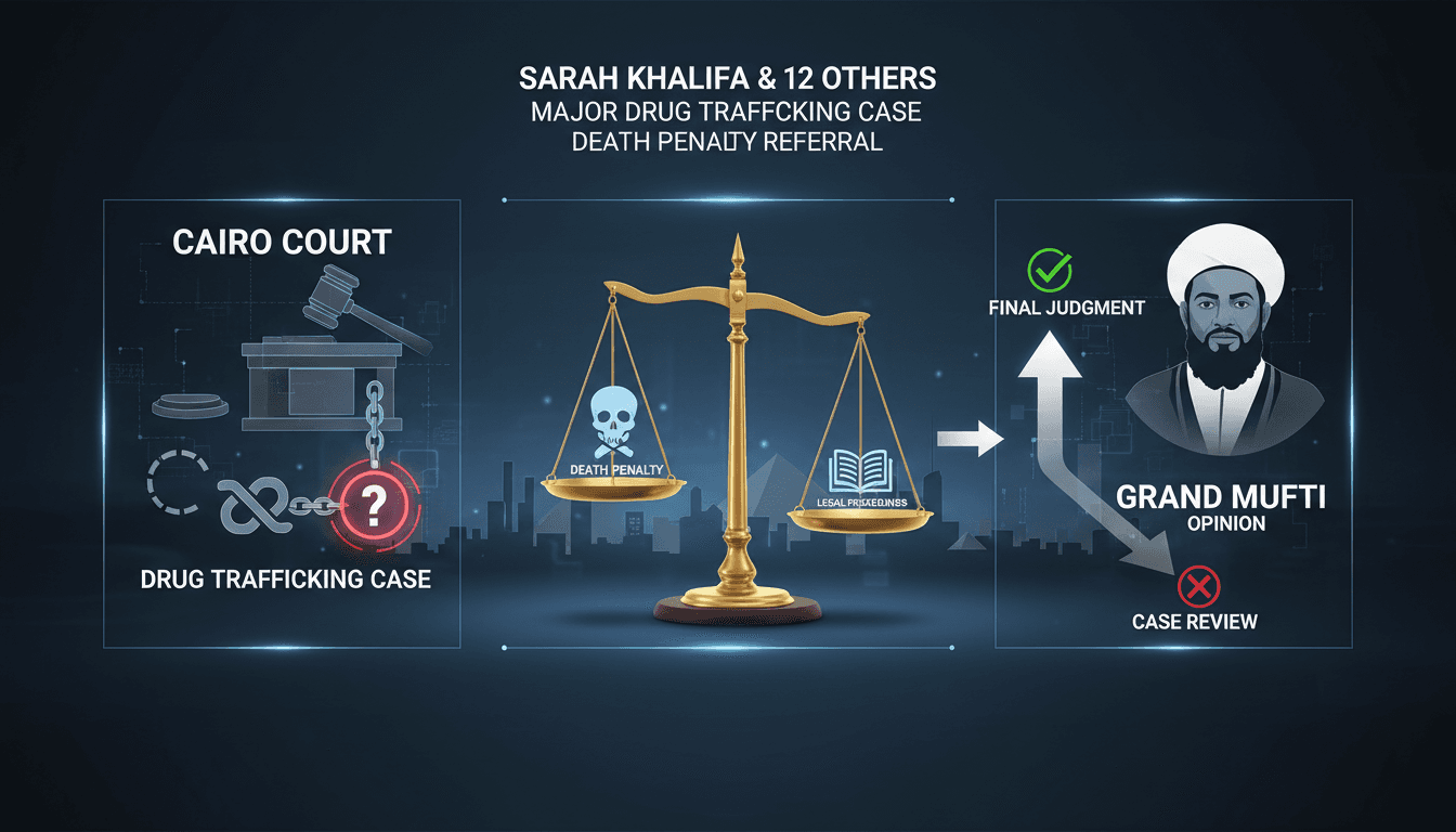 A courtroom scene depicting legal proceedings in a drug trafficking case.
