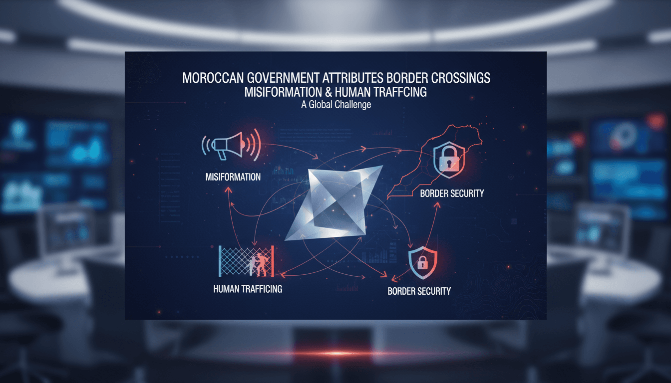 Moroccan border security measures in response to misinformation and human trafficking