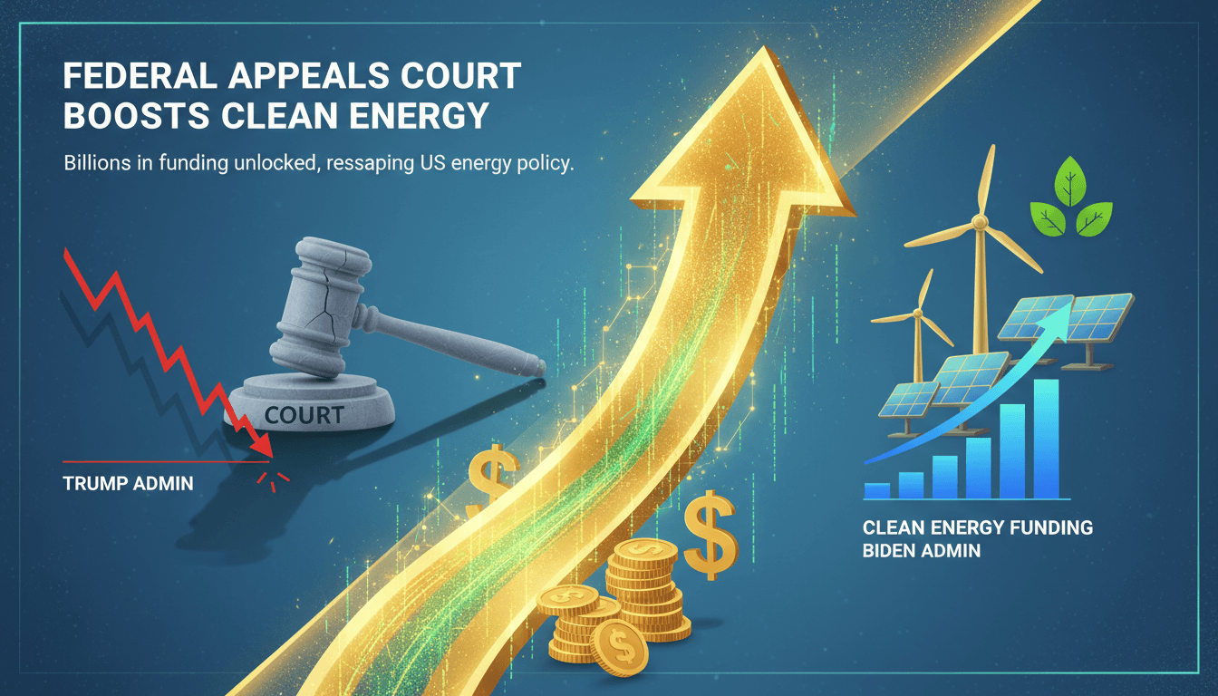 Federal appeals court ruling on clean energy funding impacts