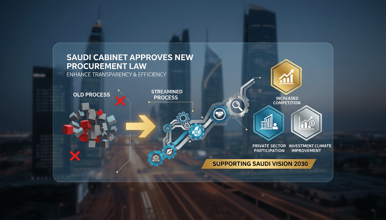 Saudi Cabinet meeting discussing new procurement law