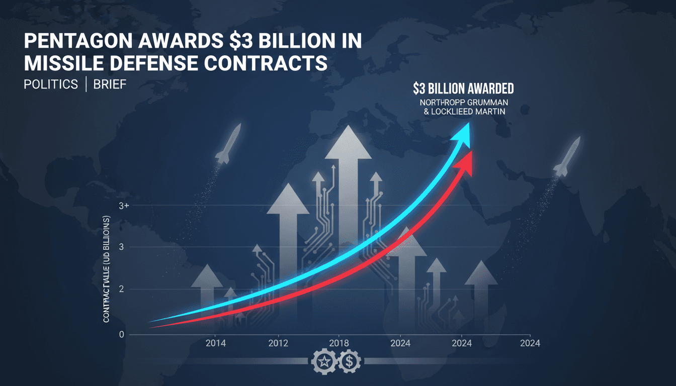 Pentagon contracts with Northrop Grumman and Lockheed Martin for missile defense systems