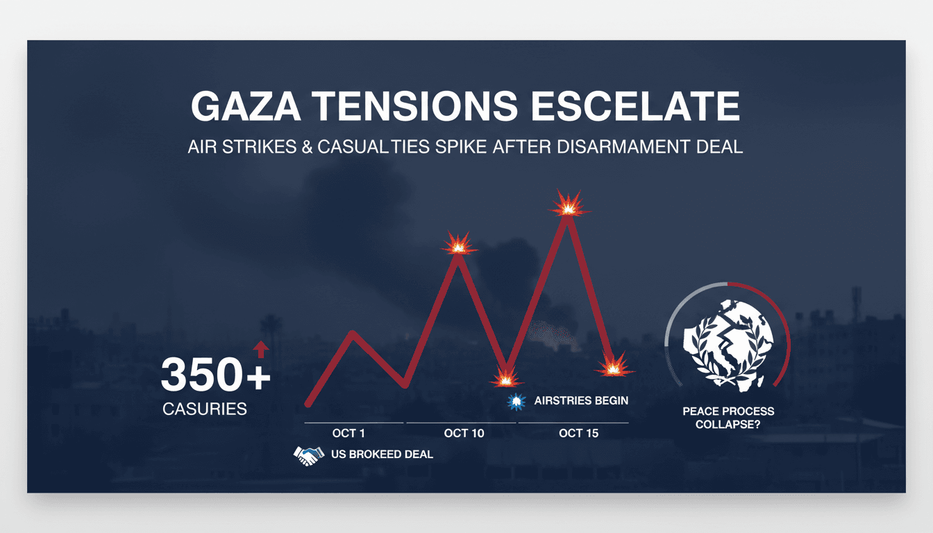 Israeli airstrikes in Gaza following disarmament deal with Hamas