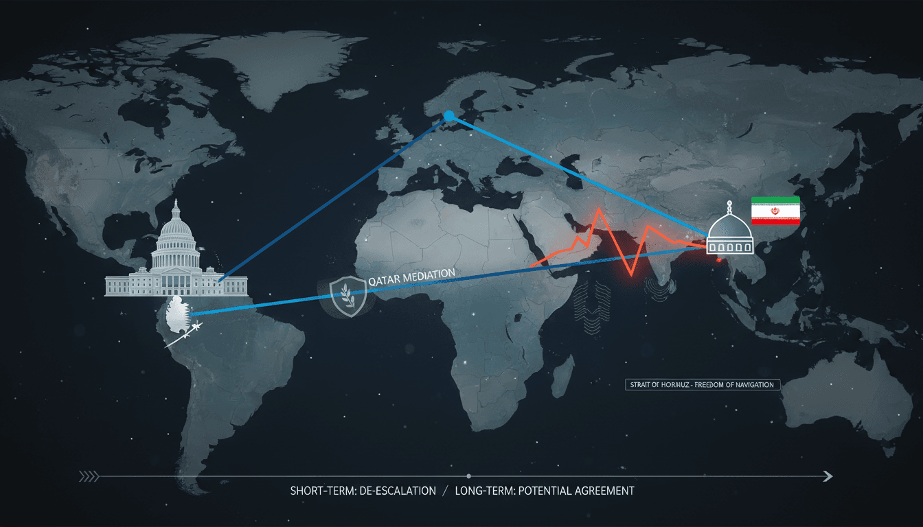 Diplomatic negotiations between Qatar, U.S., and Iran in the context of regional tensions.