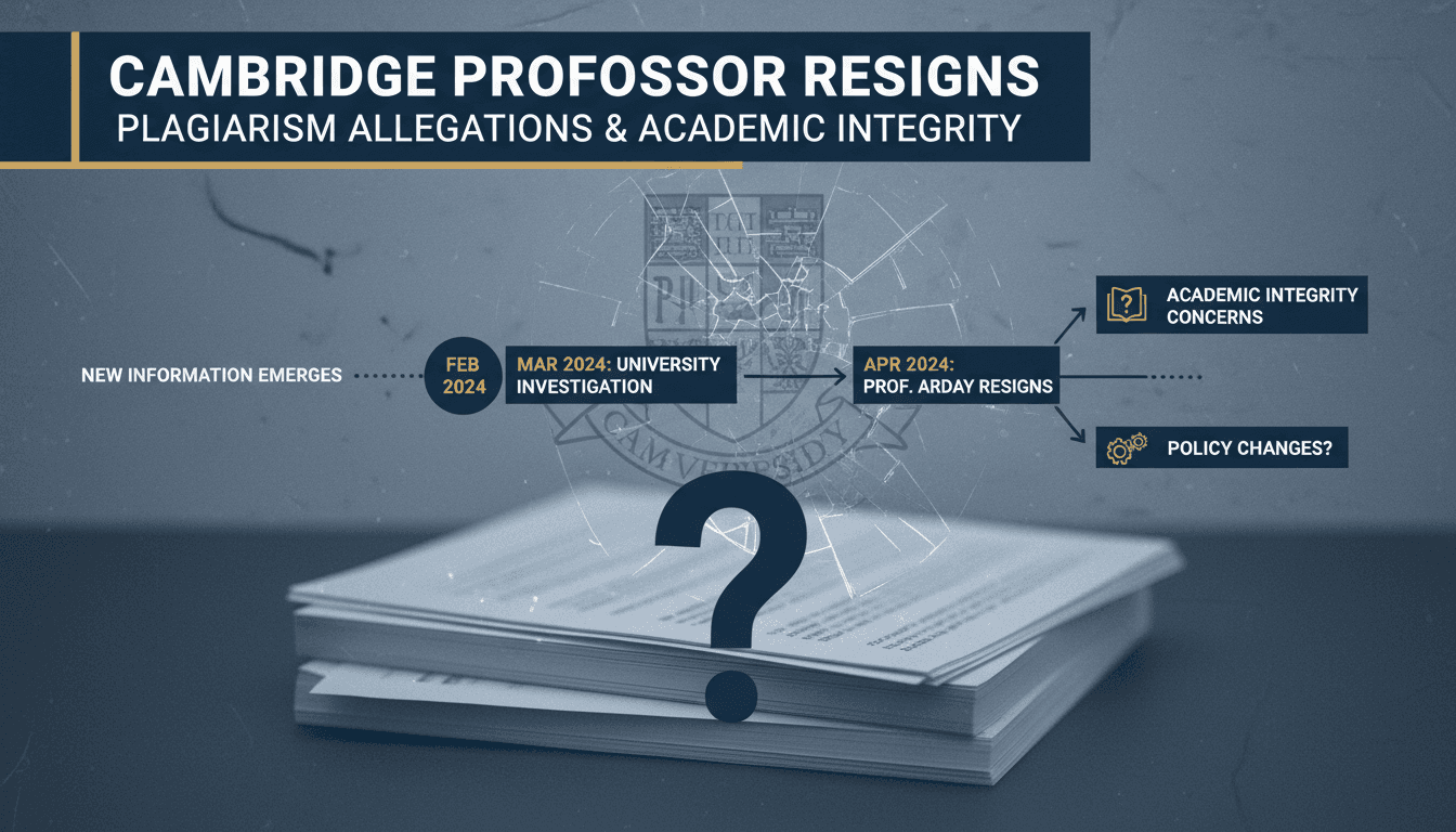 Professor Jason Arday resigns from Cambridge University amid plagiarism allegations.