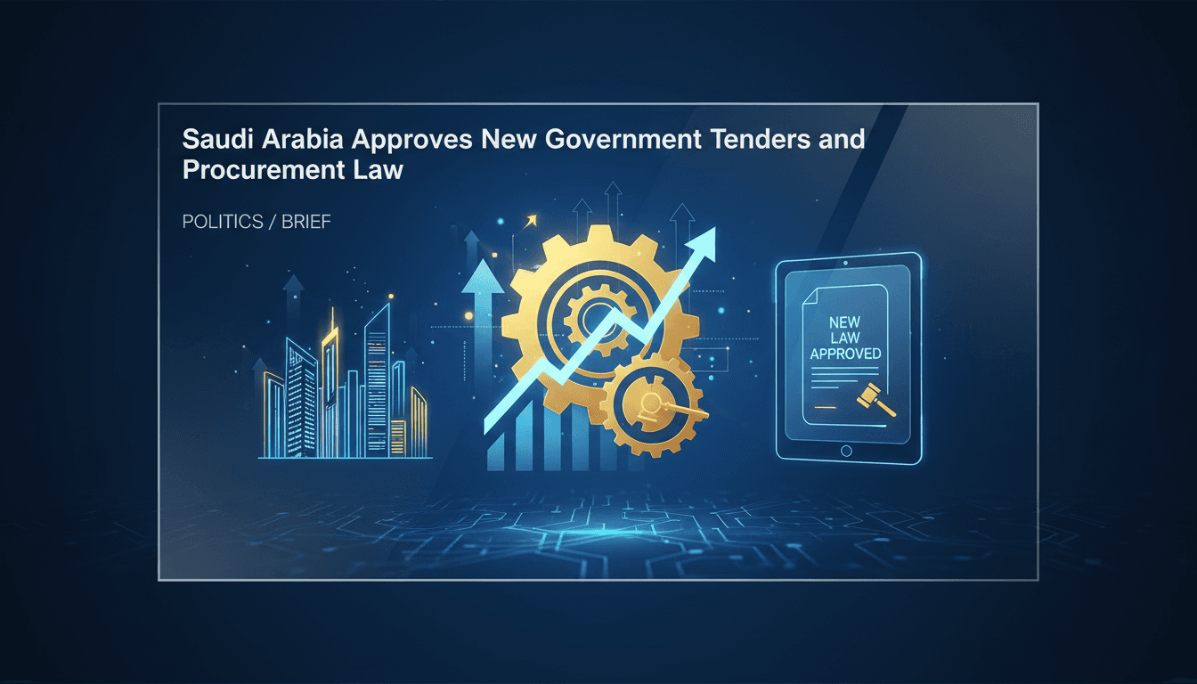 Saudi Arabia's Cabinet meeting discussing the new procurement law.