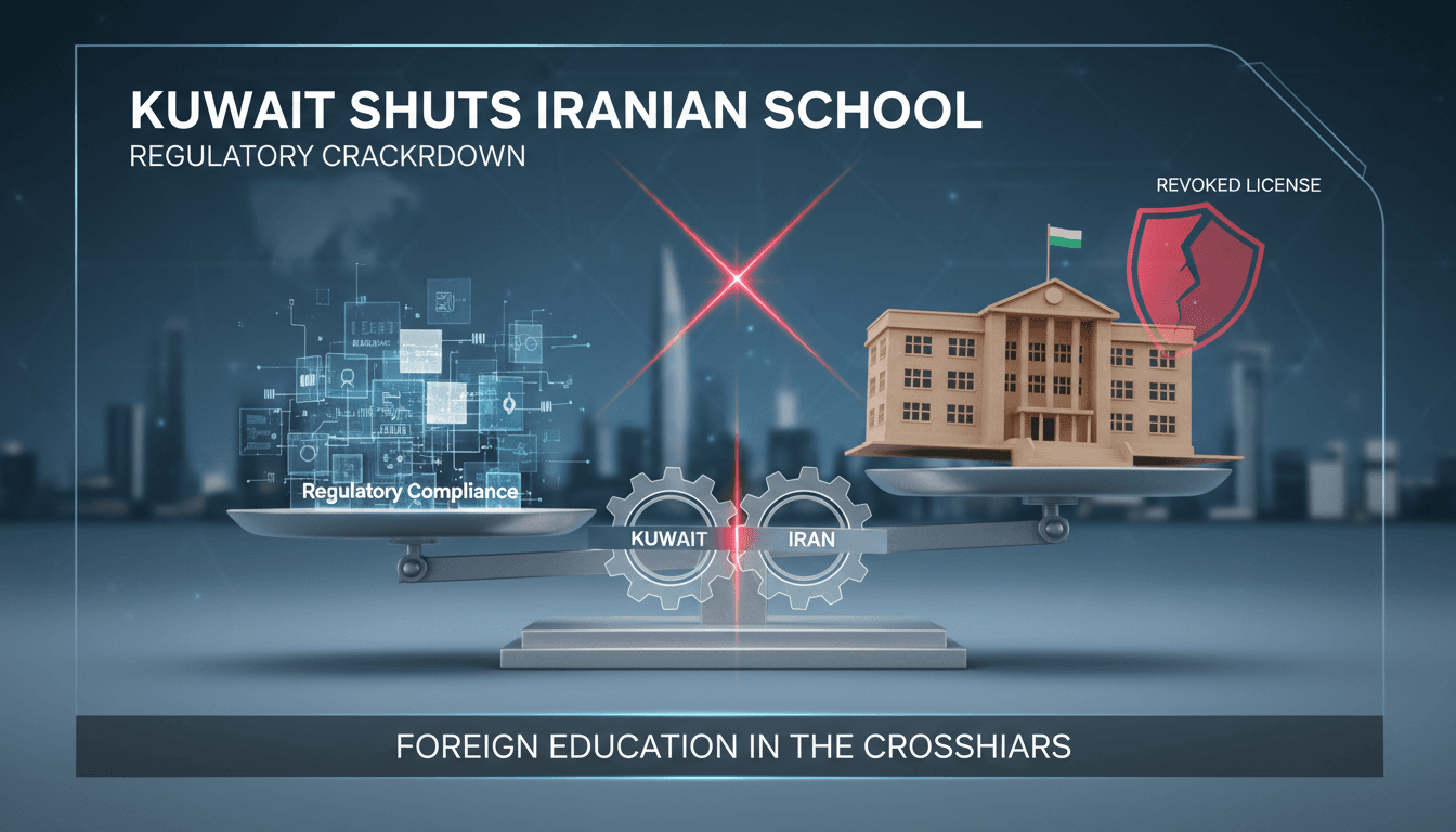 Kuwaiti Ministry of Education building with a focus on regulatory compliance