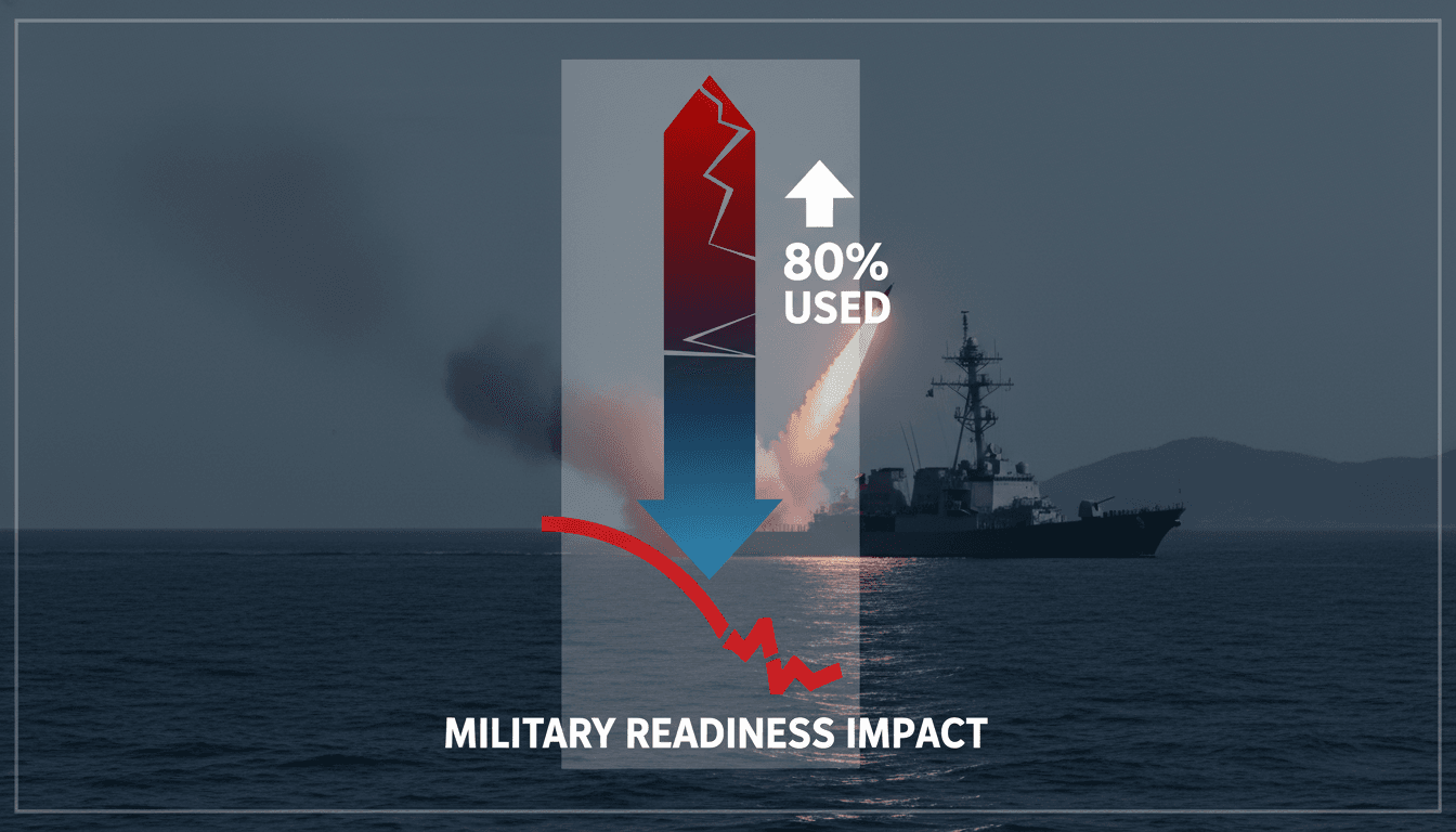 U.S. military missile stockpile depletion during Iran conflict