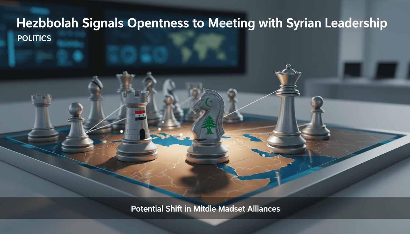 Hezbollah's Naeem Qassem discusses potential meeting with Syrian leadership.