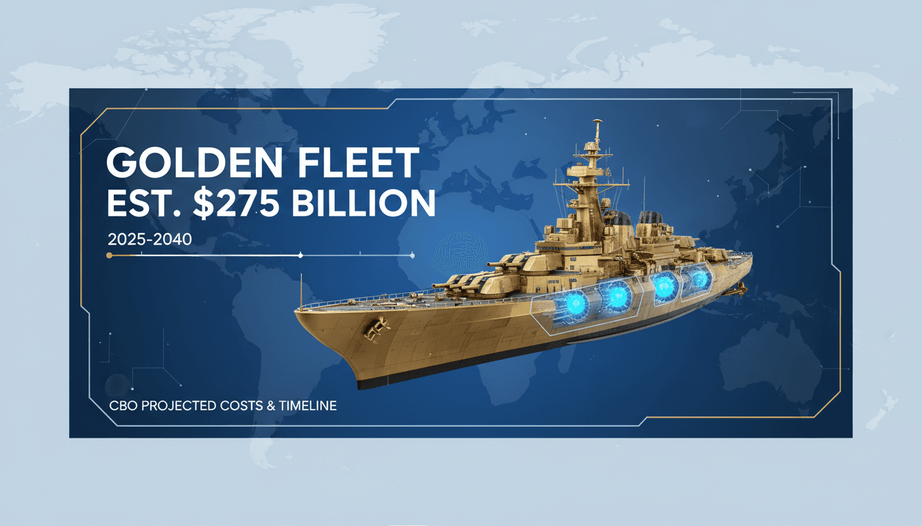 Visual representation of the projected costs for Trump's nuclear-powered battleship fleet.