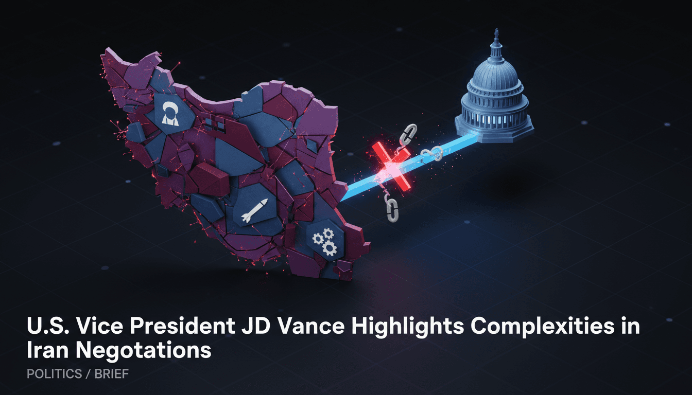 U.S. Vice President JD Vance discussing Iran negotiations