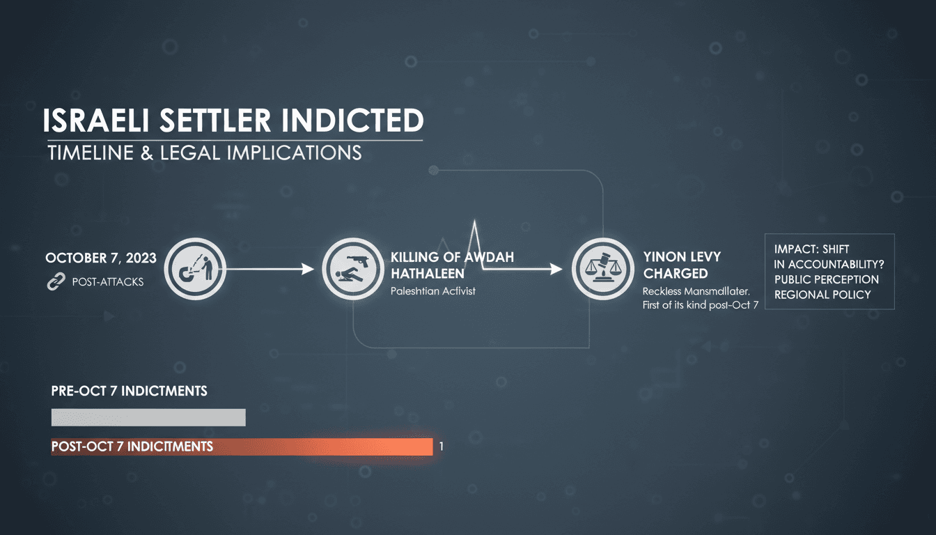 Yinon Levy charged with manslaughter in the killing of Awdah Hathaleen.