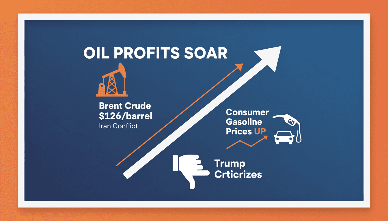 Former President Trump speaking about oil companies and rising gasoline prices.