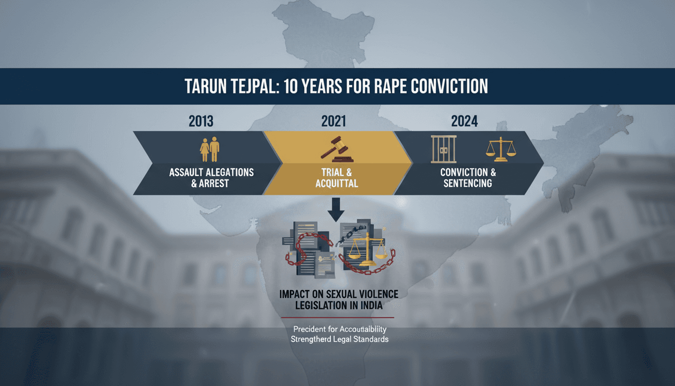 Tarun Tejpal during a court hearing related to his rape conviction.