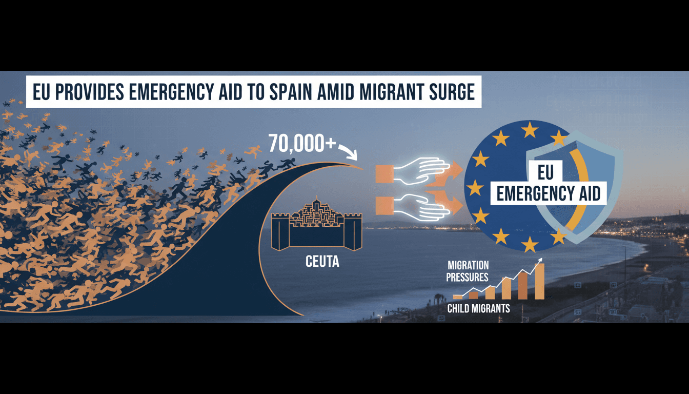EU officials discussing emergency aid for Spain amid migrant crisis in Ceuta.