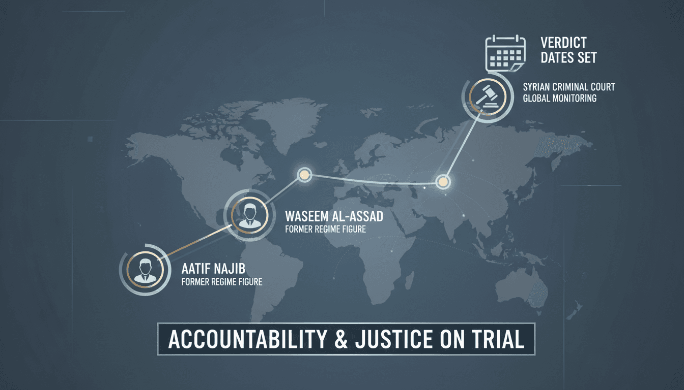 Syrian Criminal Court proceedings for former regime officials