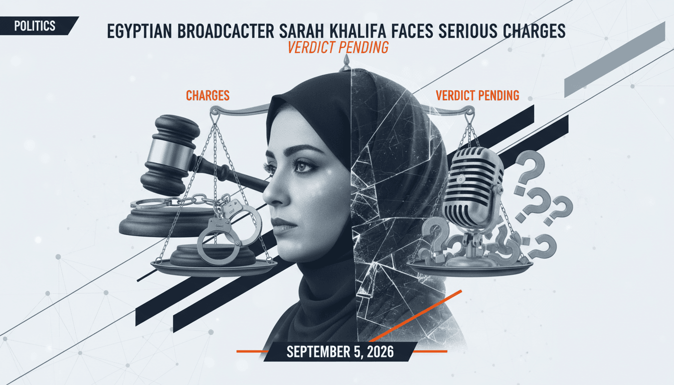 Egyptian broadcaster Sarah Khalifa facing serious legal charges