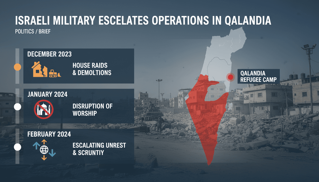 Israeli military operations in Qalandia refugee camp