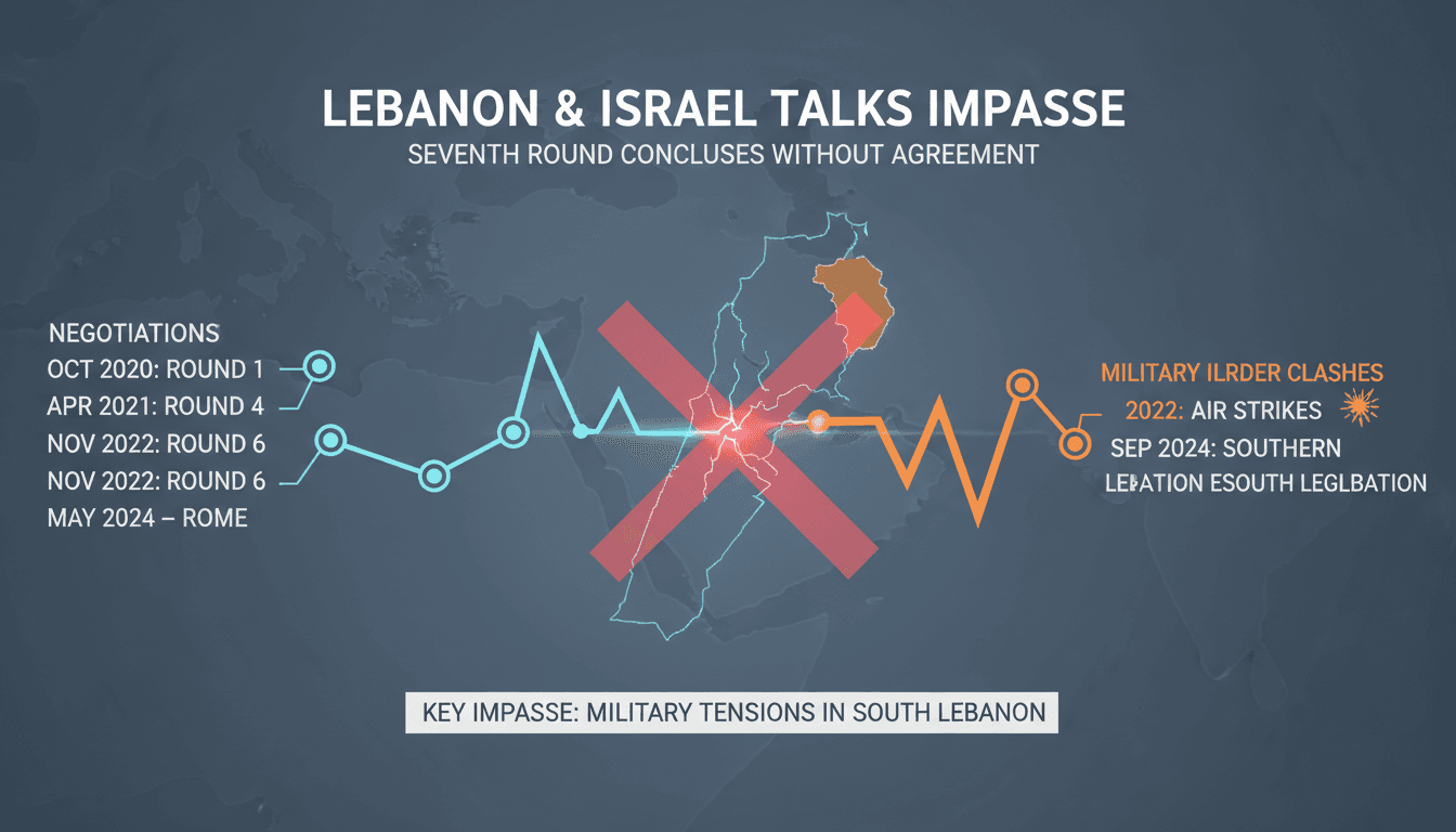 A map highlighting Lebanon and Israel with military tension indicators.