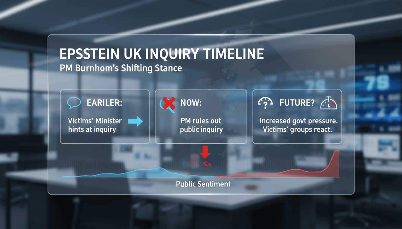 UK Prime Minister Andy Burnham addressing the media on Epstein inquiry