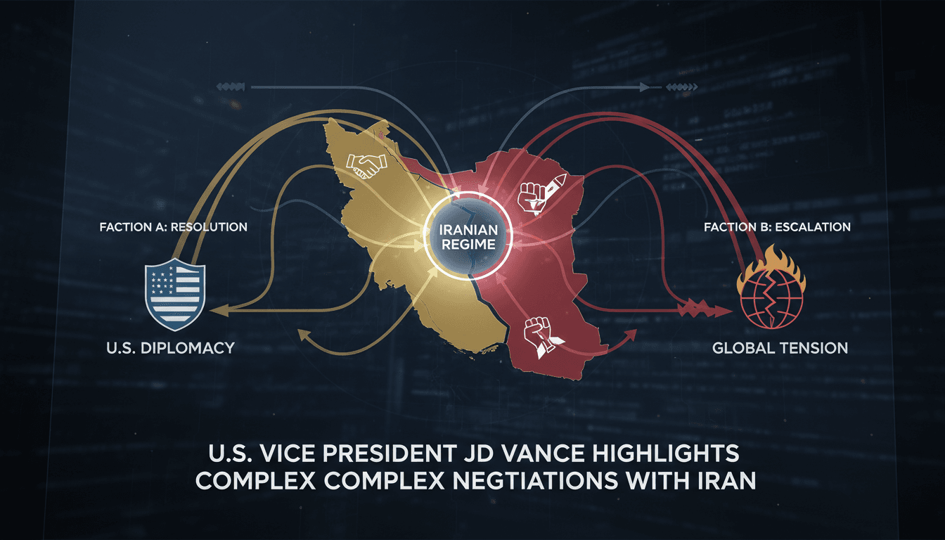 U.S. Vice President JD Vance discussing Iran negotiations complexities
