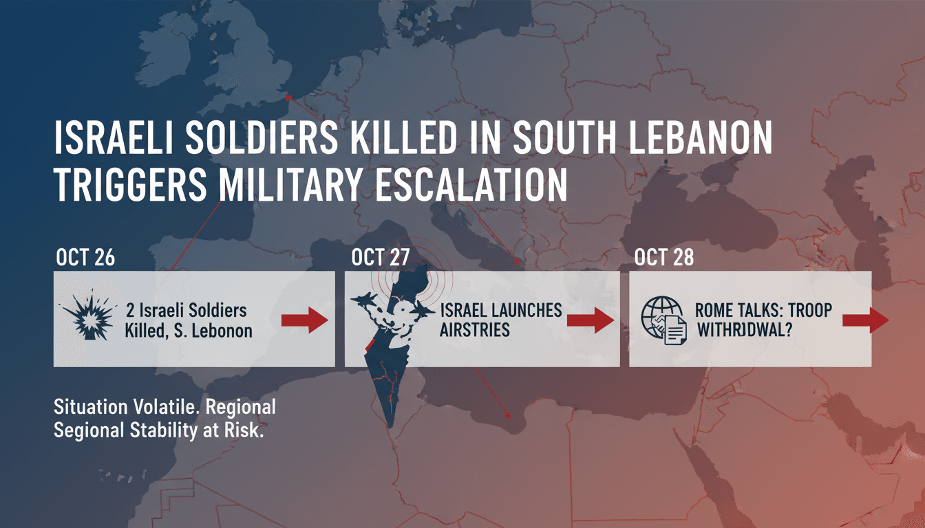 Israeli soldiers and military response in Lebanon