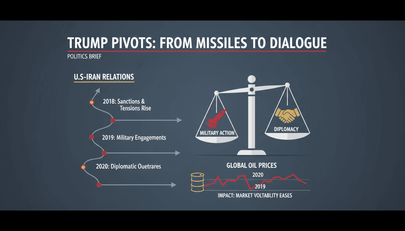 President Trump discussing diplomatic negotiations with Iran
